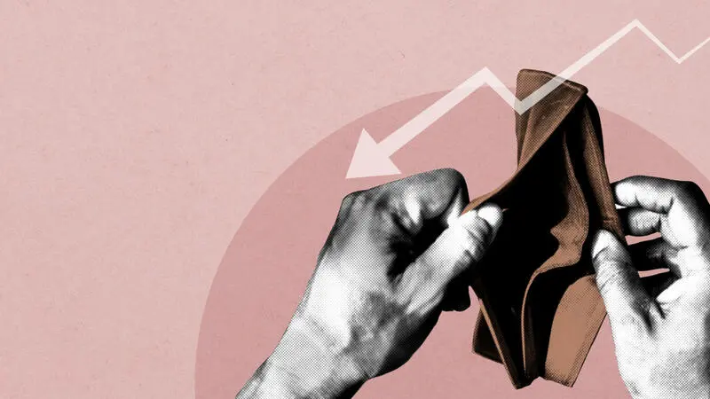 carteira vazia devido a ilustracao de banner social de impacto economico.jpg
