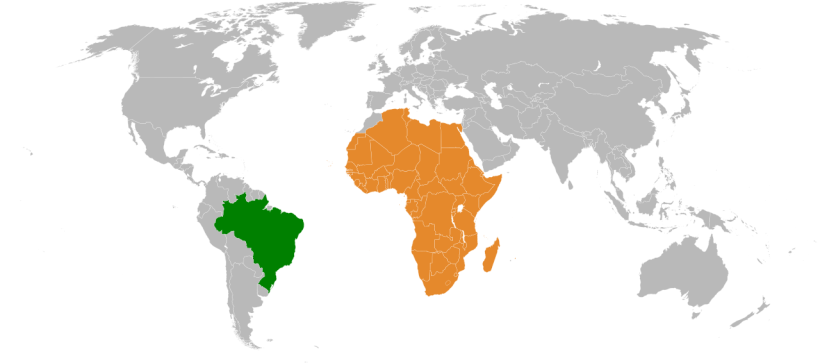 Mapa Brazil Africa wikipedia