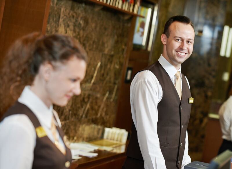 Recepcionista foto Bigstock