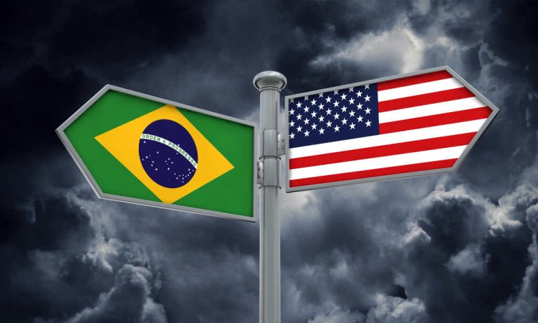 brazil america flag moving different