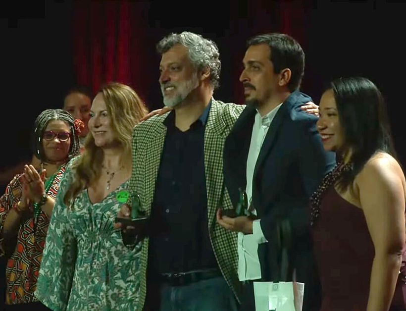 Maracuja interrompida Jabuti Joao Baltar Freire presidente da Cepe e Luis Osete paleto escuro