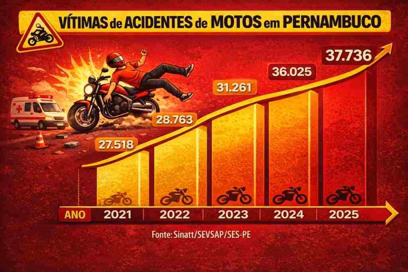 vitimas acidentes motos