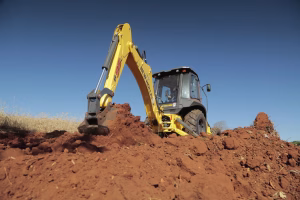 Retroescavadeira modelo B95C da New Holland Credito Divulgacao