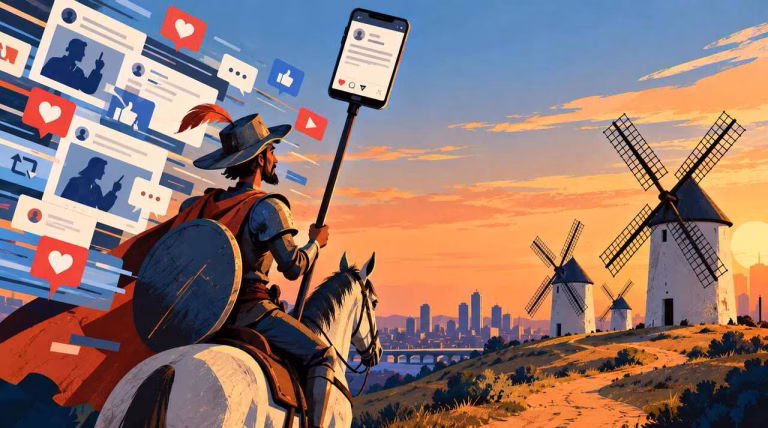 Dom Quixote contra o Ruido Digital